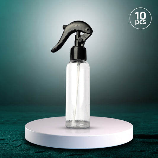 Portable 100ml mist spray bottle with leak-proof lock, food-safe plastic, and compact design for on-the-go use.